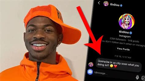 Lil Nas X exposes 6ix9ine’s DMs following his。